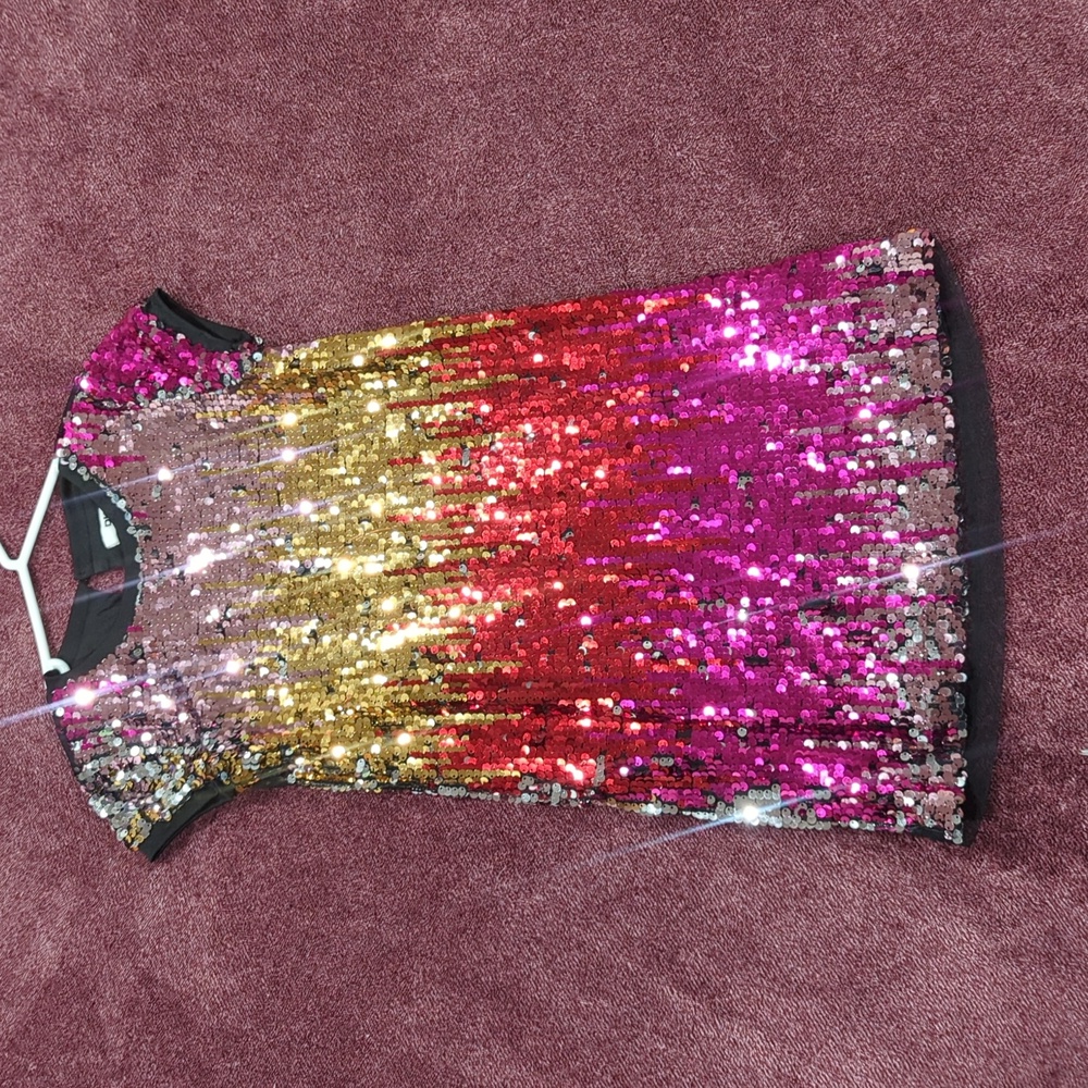 DKNY Ombre sequence dress